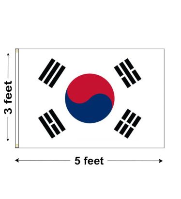 3'x5' South Korea Nylon Outdoor Flag