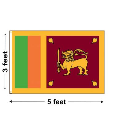 3'x5' Sri Lanka Nylon Outdoor Flag