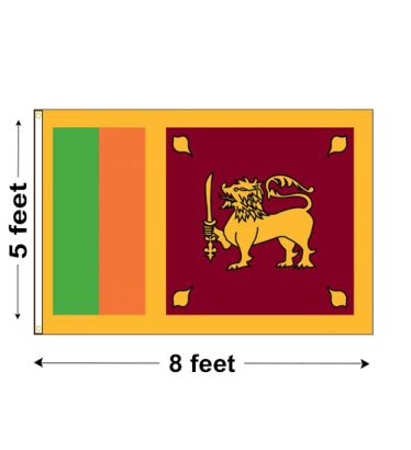 5'x8' Sri Lanka Nylon Outdoor Flag