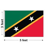 3'x5' St. Kitts & Nevis Nylon Outdoor Flag