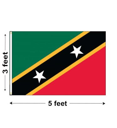 3'x5' St. Kitts & Nevis Nylon Outdoor Flag