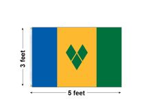 3'x5' St. Vincent & Grenadines Nylon Outdoor Flag