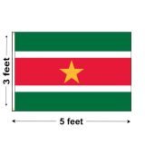 3'x5' Suriname Nylon Outdoor Flag