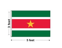 3'x5' Suriname Nylon Outdoor Flag