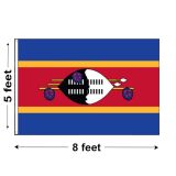 5'x8' Swaziland Nylon Outdoor Flag