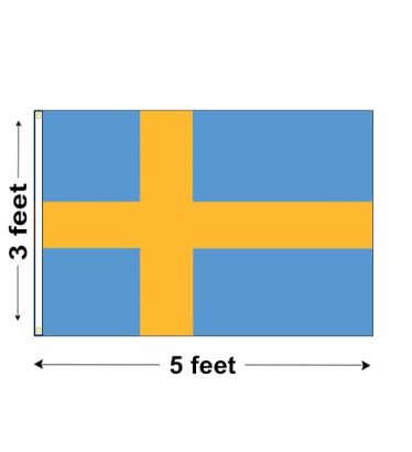 3'x5' Sweden Nylon Outdoor Flag