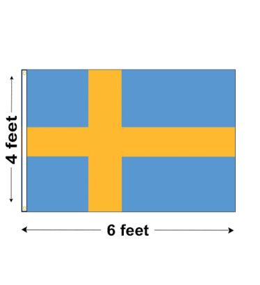 4'x6' Sweden Nylon Outdoor Flag