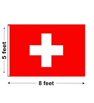 5'x8' Switzerland Nylon Outdoor Flag