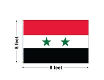 5'x8' Syria Nylon Outdoor Flag