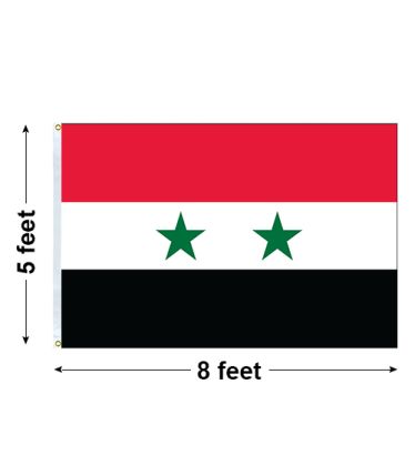 5'x8' Syria Nylon Outdoor Flag