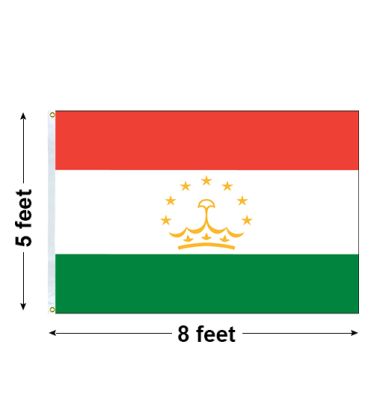 5'x8' Tajikistan Nylon Outdoor Flag