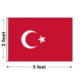 3'x5' Turkey Nylon Outdoor Flag