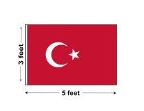 3'x5' Turkey Nylon Outdoor Flag