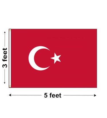 3'x5' Turkey Nylon Outdoor Flag