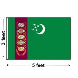 3'x5' Turkmenistan Nylon Outdoor Flag