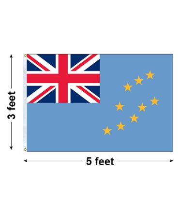 3'x5' Tuvalu Nylon Outdoor Flag