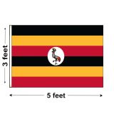 3'x5' Uganda Nylon Outdoor Flag