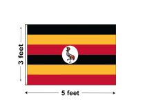 3'x5' Uganda Nylon Outdoor Flag