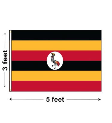 3'x5' Uganda Nylon Outdoor Flag