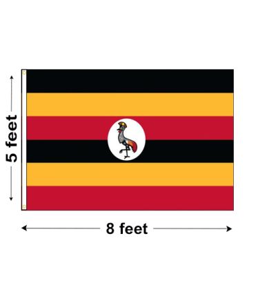 5'x8' Uganda Nylon Outdoor Flag