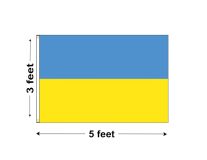 3'x5' Ukraine Nylon Outdoor Flag