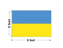 5'x8' Ukraine Nylon Outdoor Flag