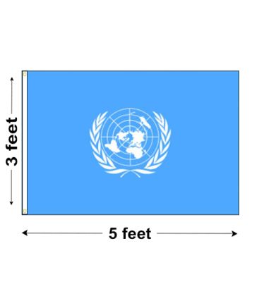 3'x5' United Nations Nylon Outdoor Flag