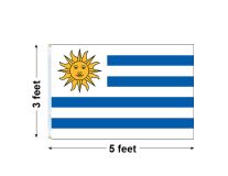 3'x5' Uruguay Nylon Outdoor Flag