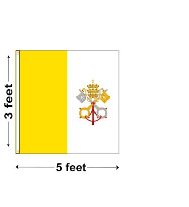 3'x5' Vatican City Papal Nylon Outdoor Flag