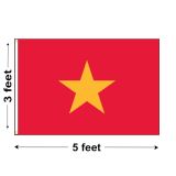 3'x5' Vietnam Nylon Outdoor Flag