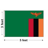 3'x5' Zambia Nylon Outdoor Flag