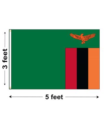 3'x5' Zambia Nylon Outdoor Flag