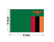 5'x8' Zambia Nylon Outdoor Flag