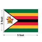 3'x5' Zimbabwe Nylon Outdoor Flag