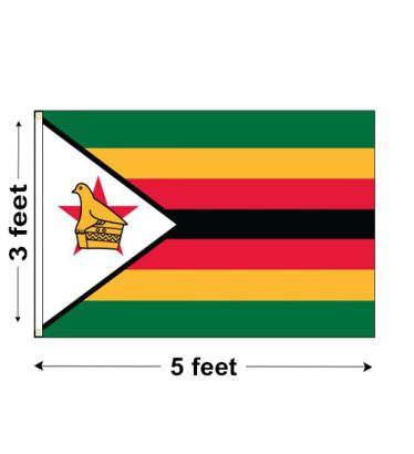 3'x5' Zimbabwe Nylon Outdoor Flag