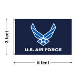 3'x5' U.S. Air Force Wings Outdoor Nylon Flags