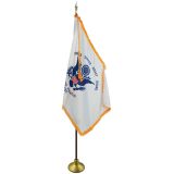 3'x5' U.S. Coast Guard Indoor & Parade Flag - Gold Fringe