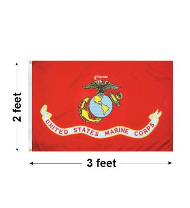 2'x3' U.S. Marine Corps Outdoor Nylon Flags