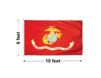 6'x10' U.S. Marine Corps Outdoor Nylon Flag