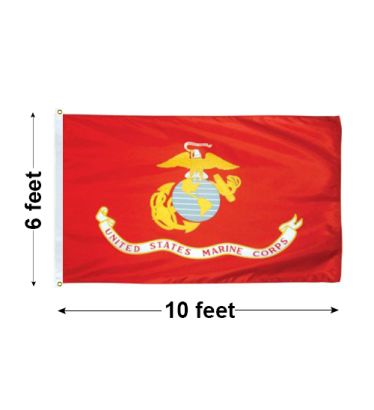 6'x10' U.S. Marine Corps Outdoor Nylon Flag