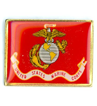 Marine Corp Rectangle Lapel Pin