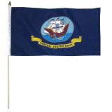 12"x18" U.S. Navy Mounted Flag