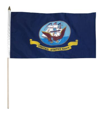 12"x18" U.S. Navy Mounted Flag