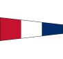 3 Flag - Number 3 Flag - Individual Flag with Ash Toggles