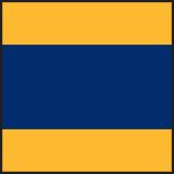 Delta Flag - Keep Clear - Individual Flag with Brass Grommets