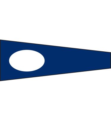 2 Flag - Number 2 Flag - Individual Flag with Brass Snaphooks