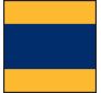 Delta Flag - Keep Clear - Individual Flag with Brass Snaphooks