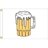 12" X 18" Beer Mug Boat Flags