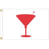 12" X 18" Cocktail Time Boat Flags