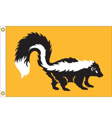 12" X 18" Skunk Boat Flags